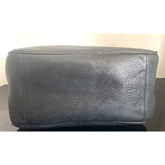 Tory Burch Medium Shoulder Chain Bag Black Leather Handbag with Gold Accents - Picture 14 of 14